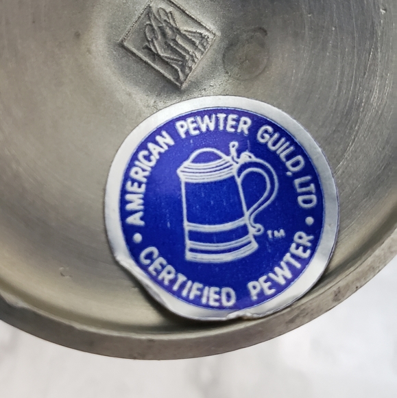 Vintage American Pewter Guild Pedestal Bud Vase - Picture 5 of 7